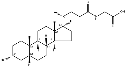 Glycolithocholic acid Structure